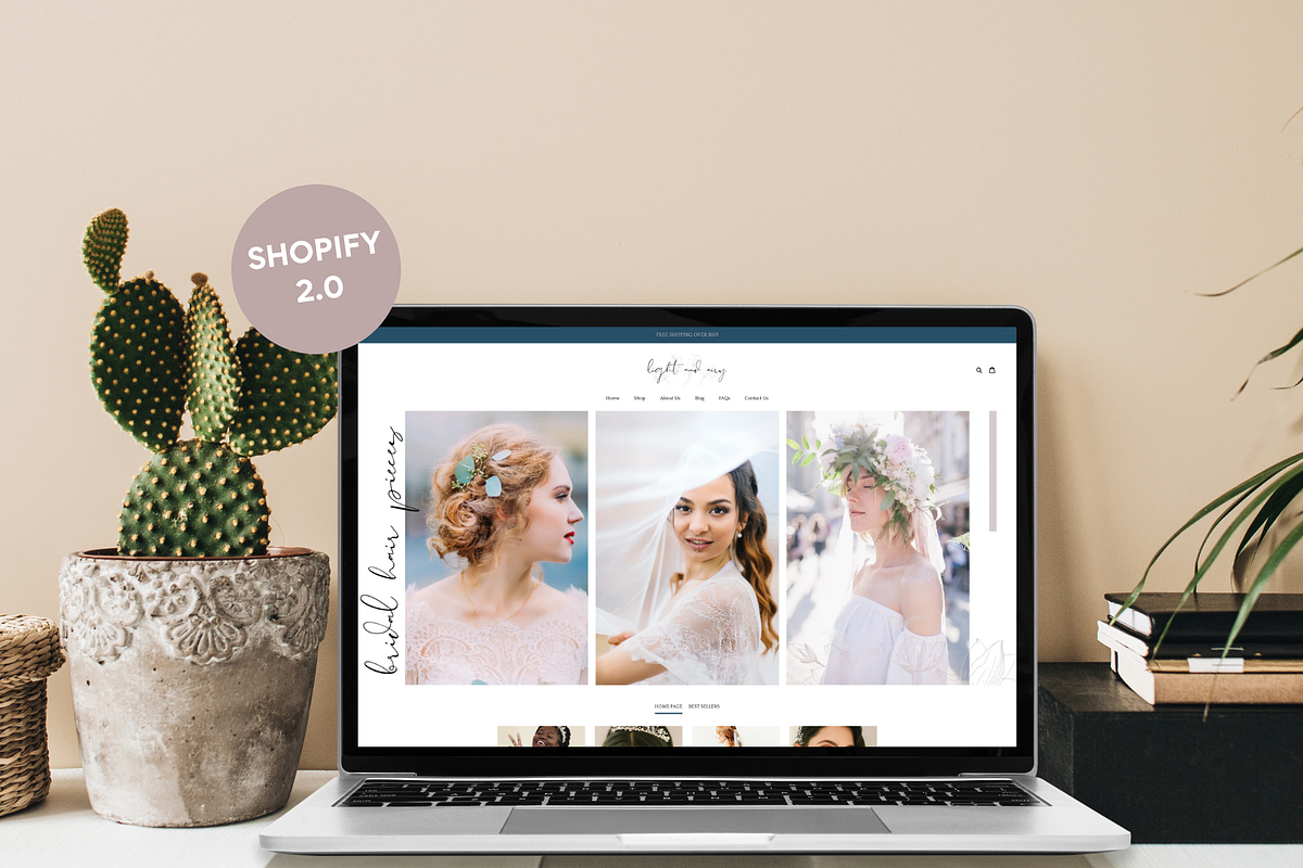 Elegant Shopify Theme | Light + Airy, a Templates & Theme by Easy Website Themes (Photo 2 of 8)