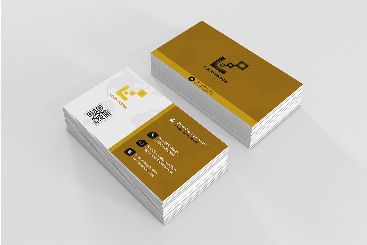 Modern Corporate Card PSD preview 2