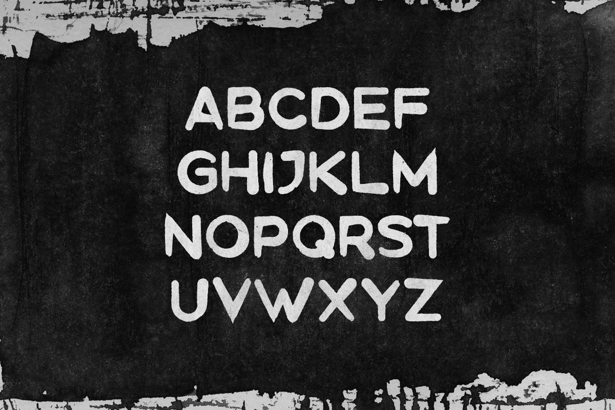 Ghoul - Brush Font preview 3