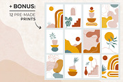 MODERN abstract shapes and plants, a Decorative Illustration by EkaterinaKiriy (Thumbnail 5 of 12)