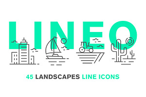 45 LANDSCAPES ICONS
