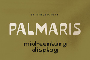 Palmaris MidCentury PalmSprings Sans, a Sans Serif Font by Struvictory.art