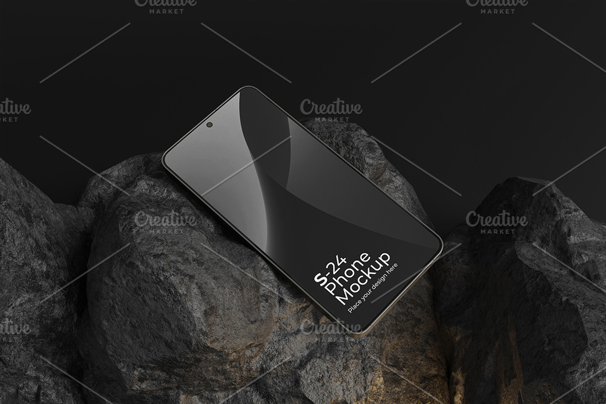 Galaxy S24 Mockup, an Android Mockup by Pixie Creative (Photo 3 of 4)