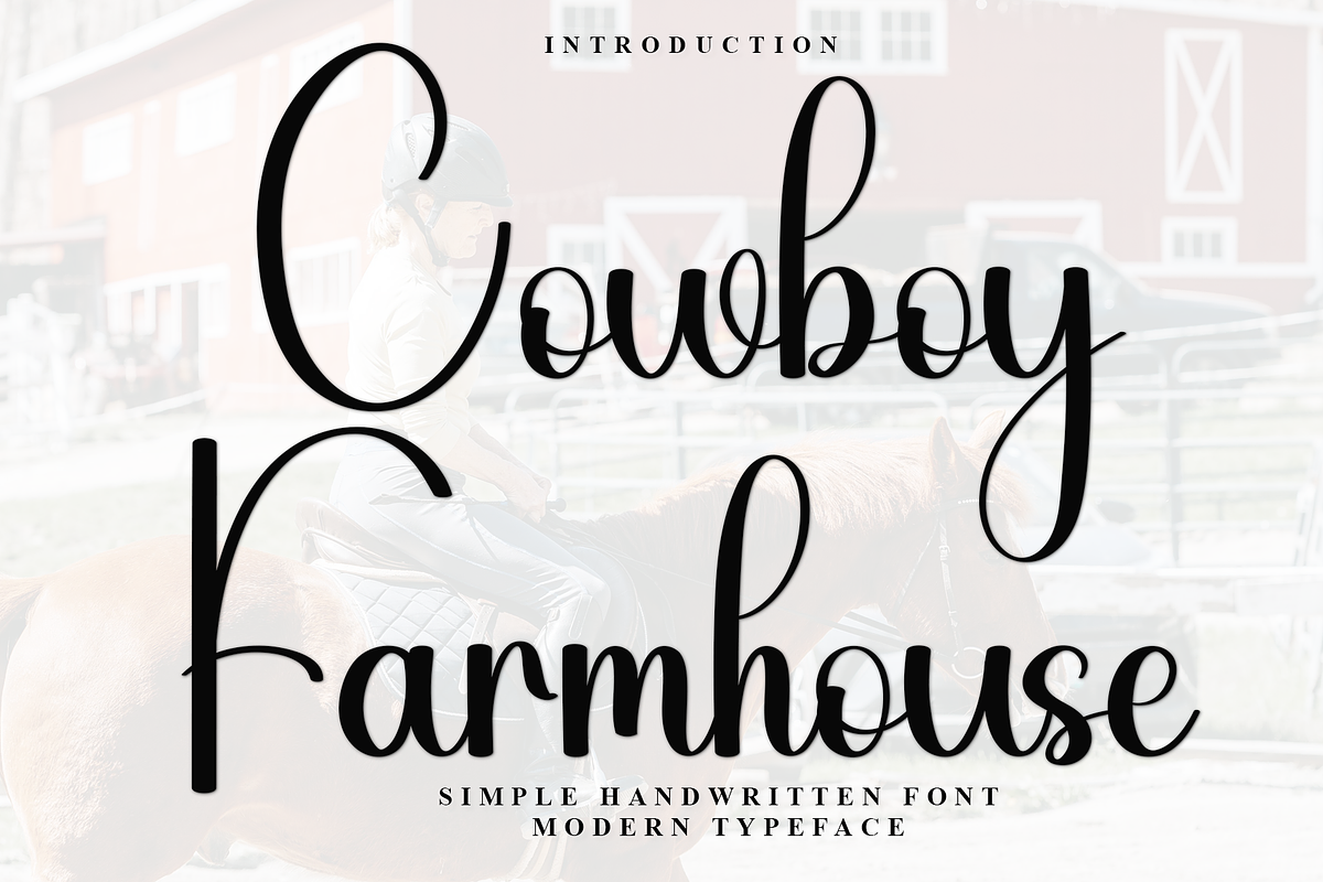 Cowboy Farmhouse, a Handwritten Font by FreshTypeINK (Photo 1 of 8)