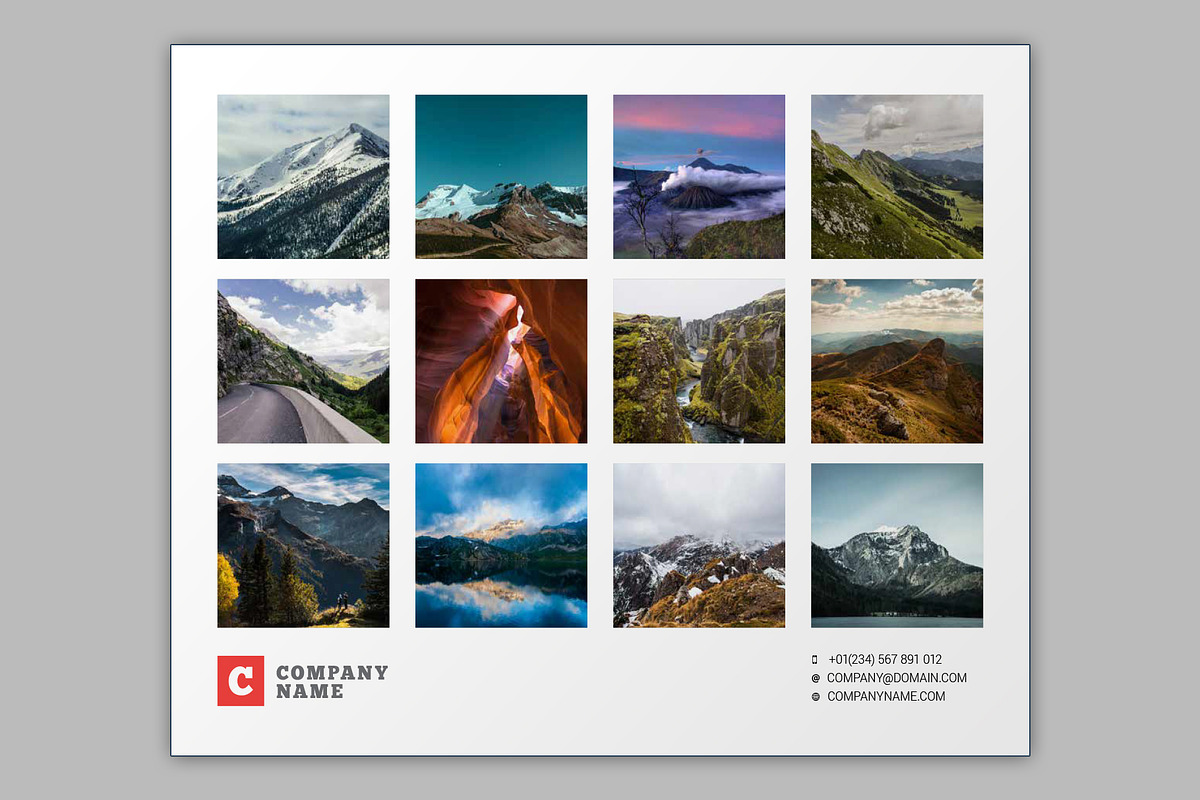 Wall Calendar 2026 (WC037-26-S), a Stationery Template by mikhailmorosin (Photo 8 of 8)