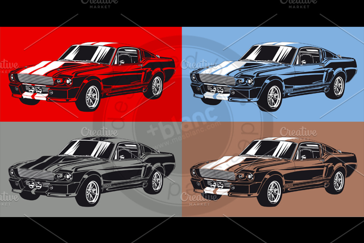 Muscle car, a Transportation Illustration by mesblanc (Photo 2 of 2)