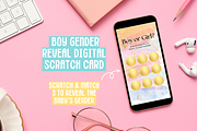 Boy Gender Reveal Scratch Card, an Email Template by SunshineStudioBoutique (Thumbnail 7 of 8)