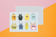 24 Cute Crazy Ugly Monster Character, an Animal Illustration by jongcreative (Thumbnail 2 of 9)
