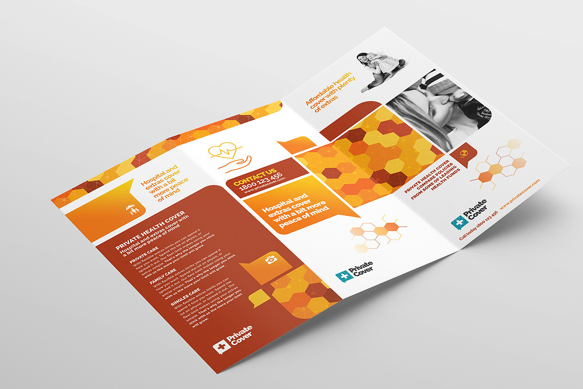 Health Insurance Brochure Template, a Brochure Template by BrandPacks