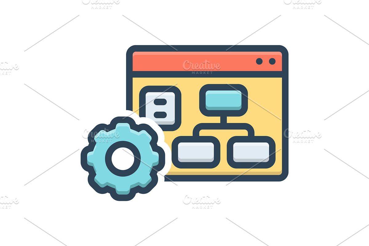 Frame work color icon, a Duotone Icon by Creative priyanka