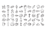 Sketch Food Illustrations Bundle, a Food Illustration by Designfour (Thumbnail 3 of 8)