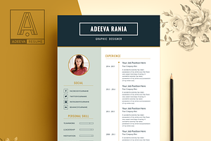 Professional Resume Template Rania