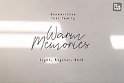 Warm Memories | Script Font Trio, a Script Font by Mr.Typeman (Thumbnail 1 of 8)
