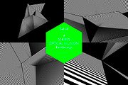 Set of 4 stripes, optical illusions, a Graphic by helloSG (Thumbnail 1 of 2)