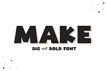 Make | Bold Handwritten Font