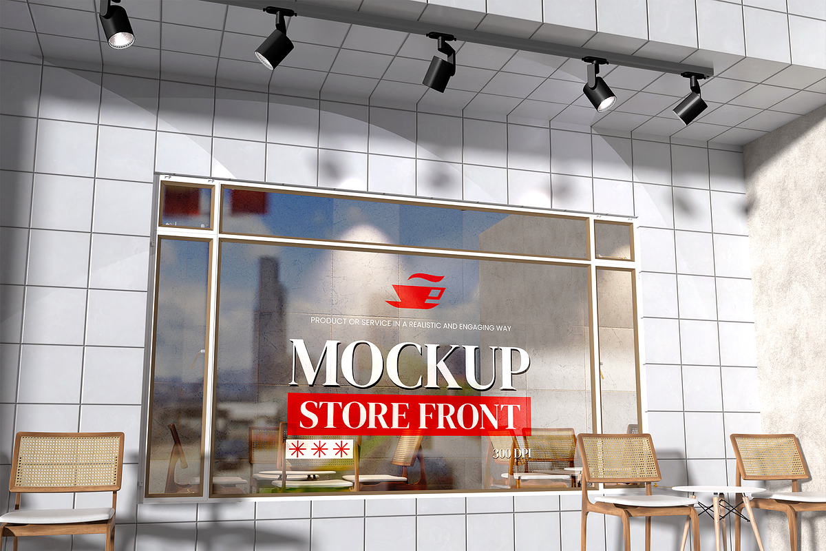 Store Front Mockup, an Advertising Mockup by Permadi Creative (Photo 3 of 3)