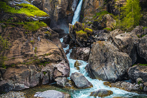Cascade du Ray waterfall in The Alps, a Nature Photo by Alpine Dreams