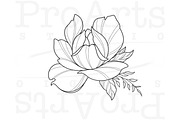 Peony Procreate Tattoo Brush Set, a Brush Add-On by Lucrumplus (Thumbnail 9 of 10)