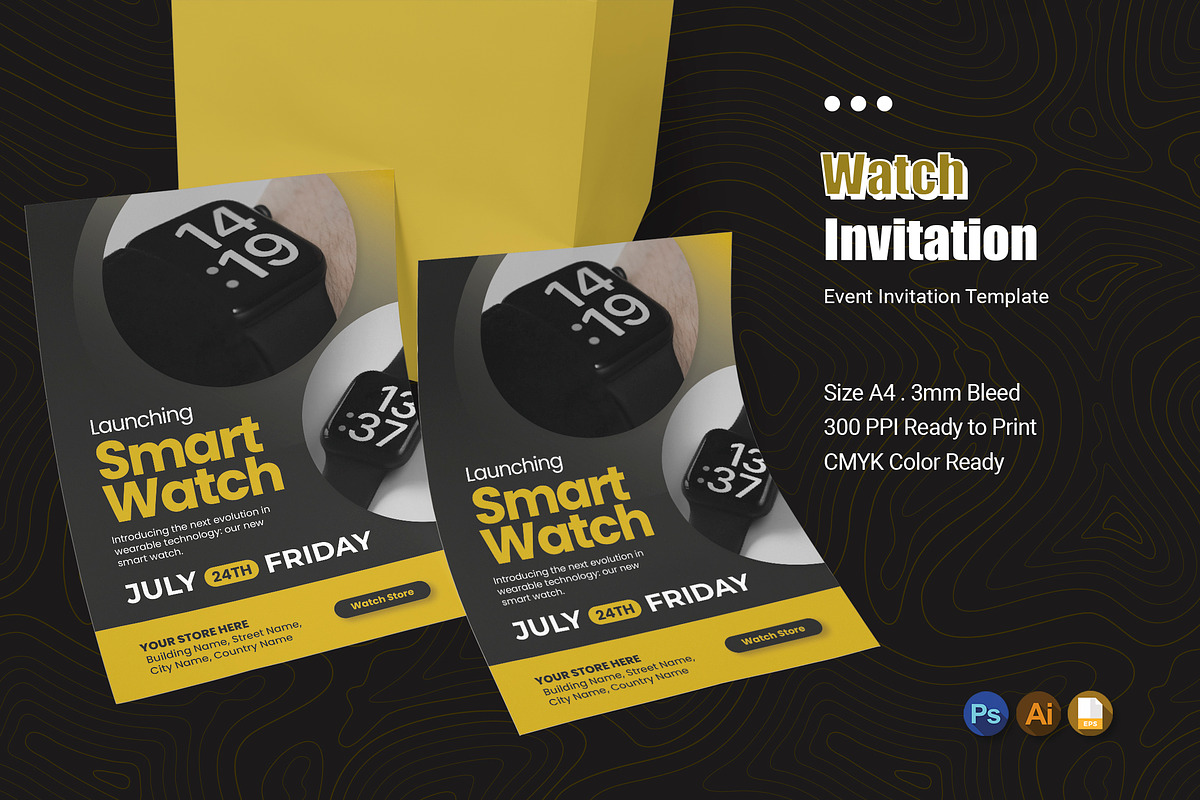 Watch - Event Invitation, an Invitation Template by Esensifiksi.studio (Photo 1 of 2)
