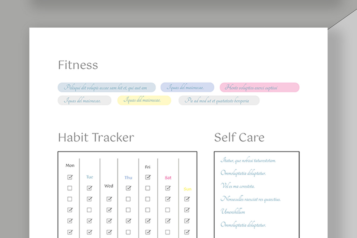 Daily Planner Layout, a Stationery Template by ContestDesign (Photo 4 of 5)