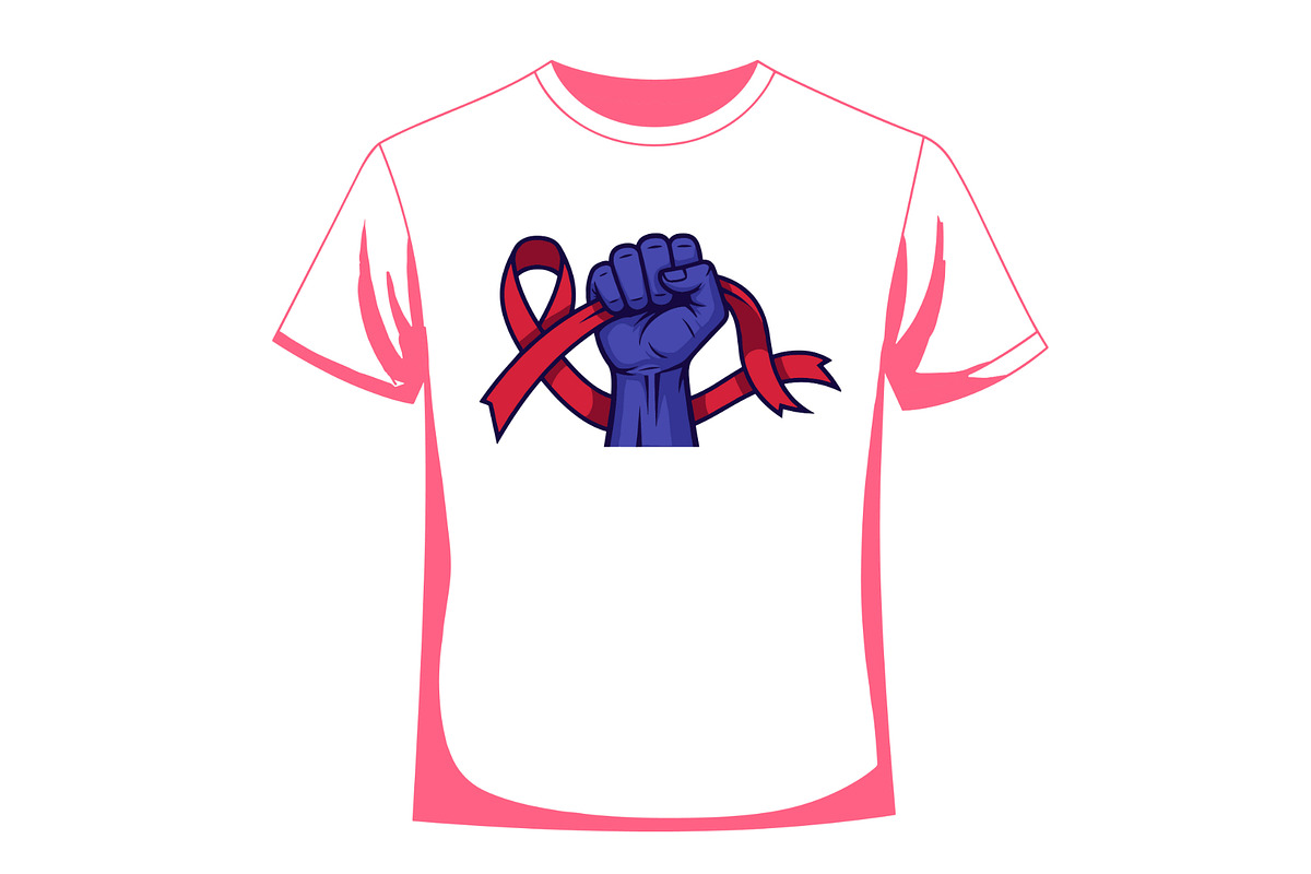 Cancer Day T Shirt Elements Bundle, a Healthcare Illustration by balal (Photo 17 of 29)