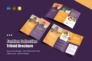 Fashion Collection Trifold Brochure, a Brochure Template by Esensifiksi.studio