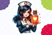 Halloween Nurse PNG Sublimation, an Illustration by designcity5 (Thumbnail 4 of 5)