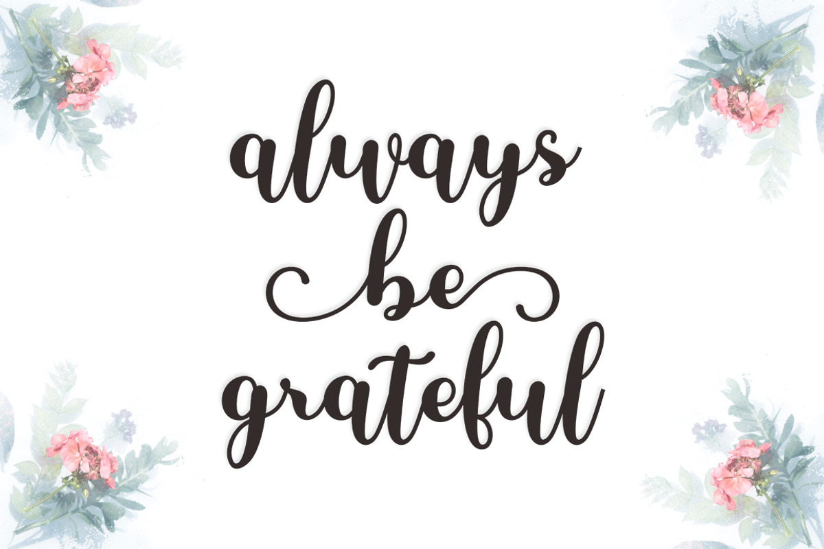 Stay Gracious Script, a Script Font by Bosstype Studio (Photo 2 of 8)