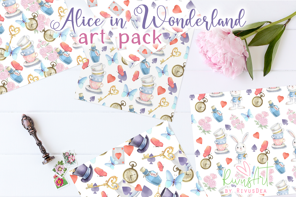 Alice in Wonderland PNG Clipart., a Food Illustration by RivusArt (Photo 7 of 8)
