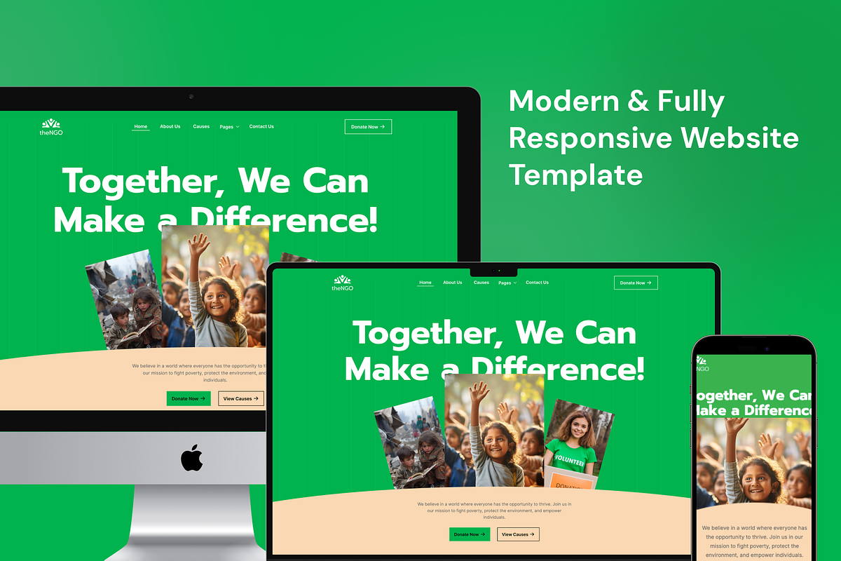 TheNGO - NGO Community HTML Template preview 3