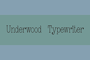 Underwood Typewriter, a Serif Font by Intellecta Design (Thumbnail 2 of 2)
