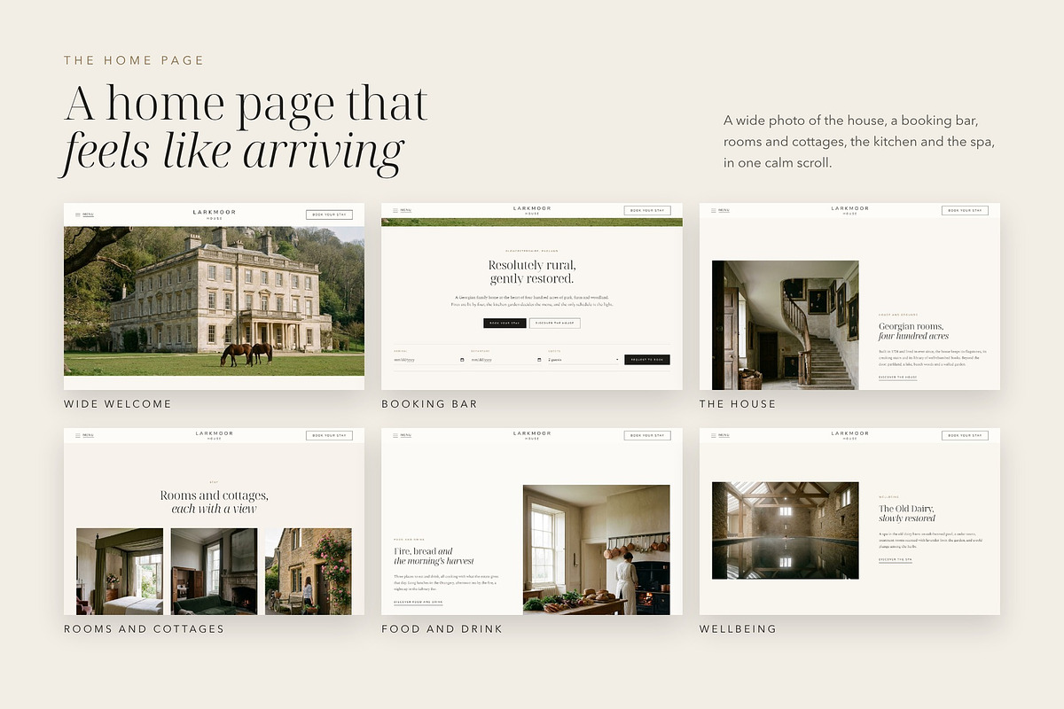 Larkmoor Luxury Hotel Theme, a WordPress Template by Tomasz Ganclerz (Photo 3 of 19)