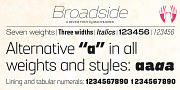 Broadside, a Sans Serif Font by Device (Thumbnail 5 of 7)