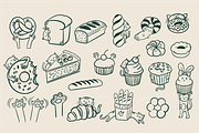 Hand Drawn Cute Bakery, a Food Illustration by HunEyy (Thumbnail 2 of 7)