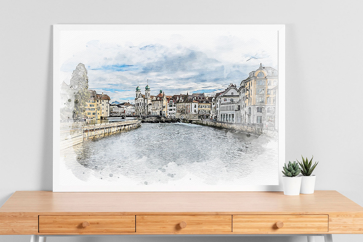 Canvas Watercolor Paint Art Effect, an Action Add-On by MRI STUDIO (Photo 4 of 16)