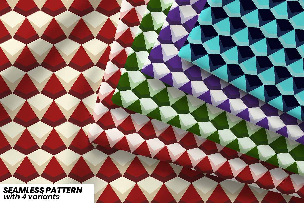Pyramid Geometric Pattern, a Pattern Graphic by Pyopo (Photo 1 of 3)