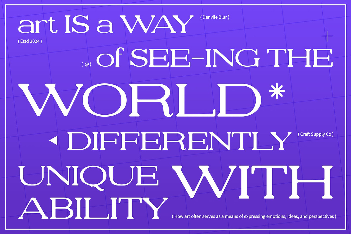 Denvile Blur, a Serif Font by Craft Supply Co. (Photo 4 of 8)