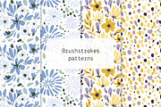 Brushstrokes patterns, a Pattern Graphic by Lyolya Profitrolya (Thumbnail 1 of 5)