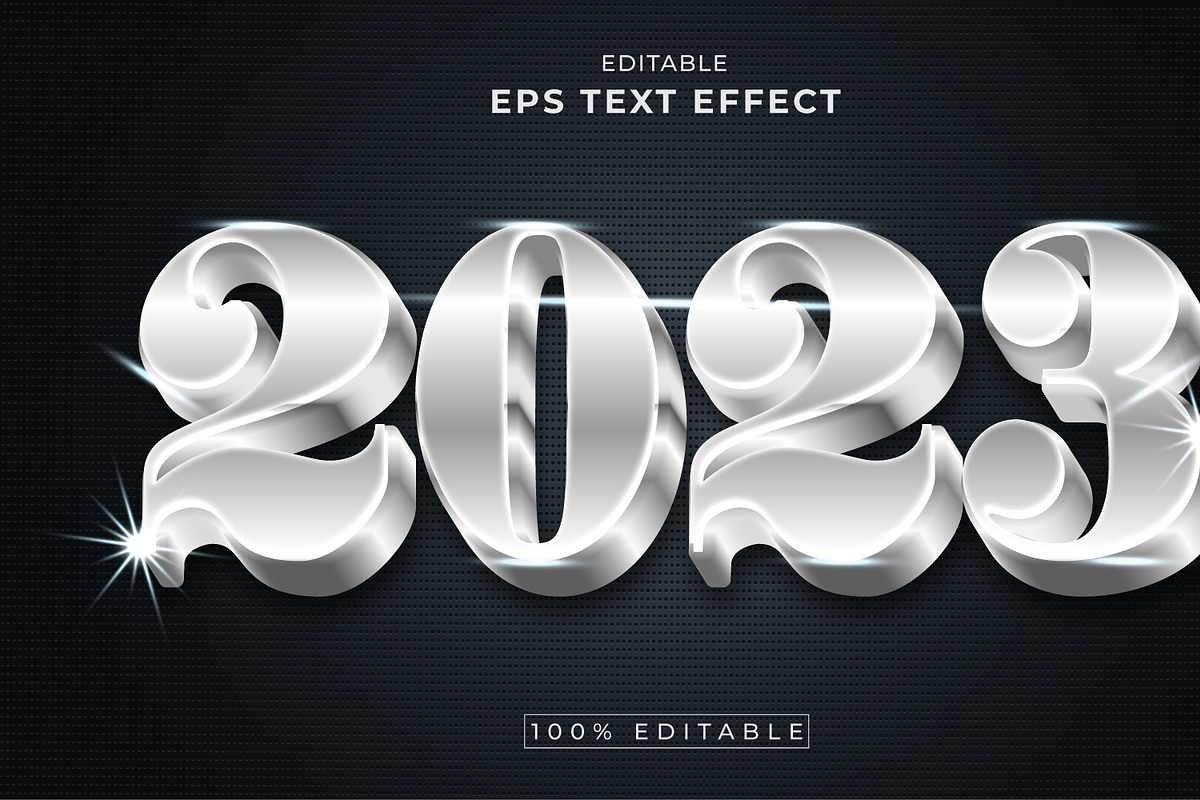 2023 New Year 3d text effect Bundle, a Layer Style Add-On by Mondols Graphic (Photo 8 of 11)