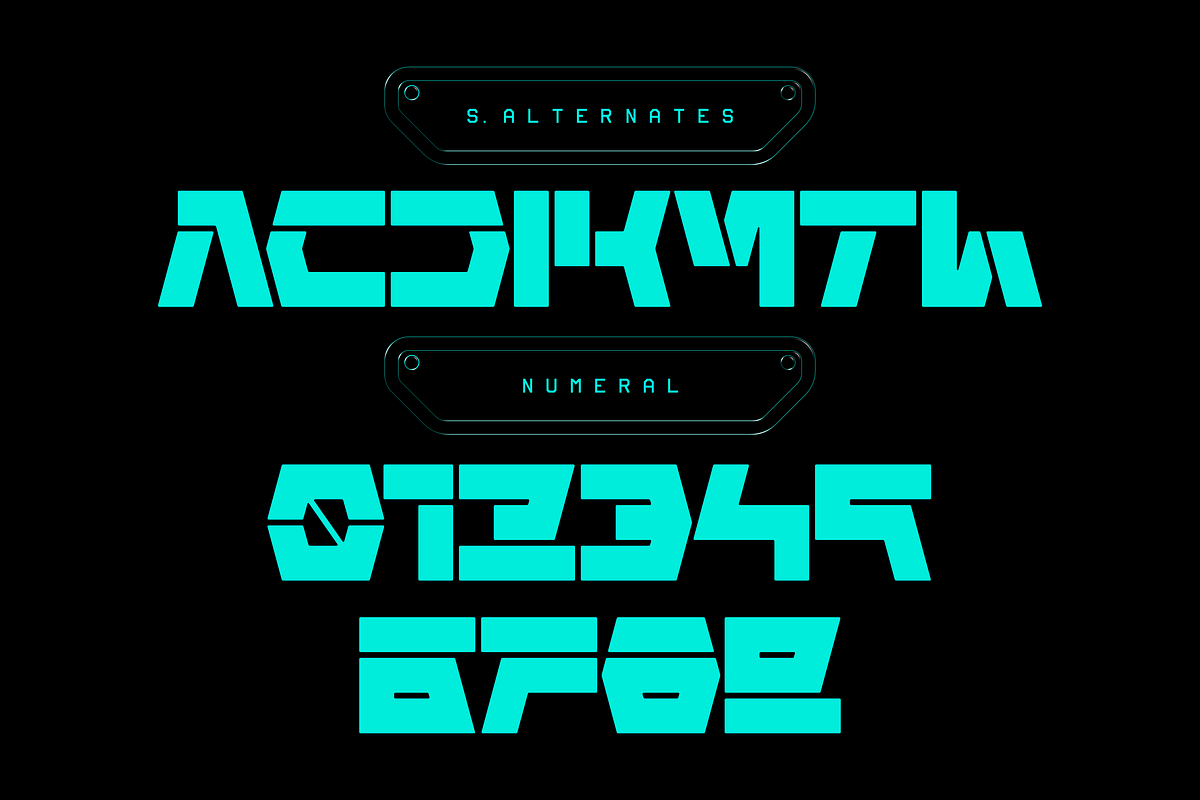 AMECHA TYPEFACE, a Symbol Font by Font For Zula™ (Photo 4 of 6)
