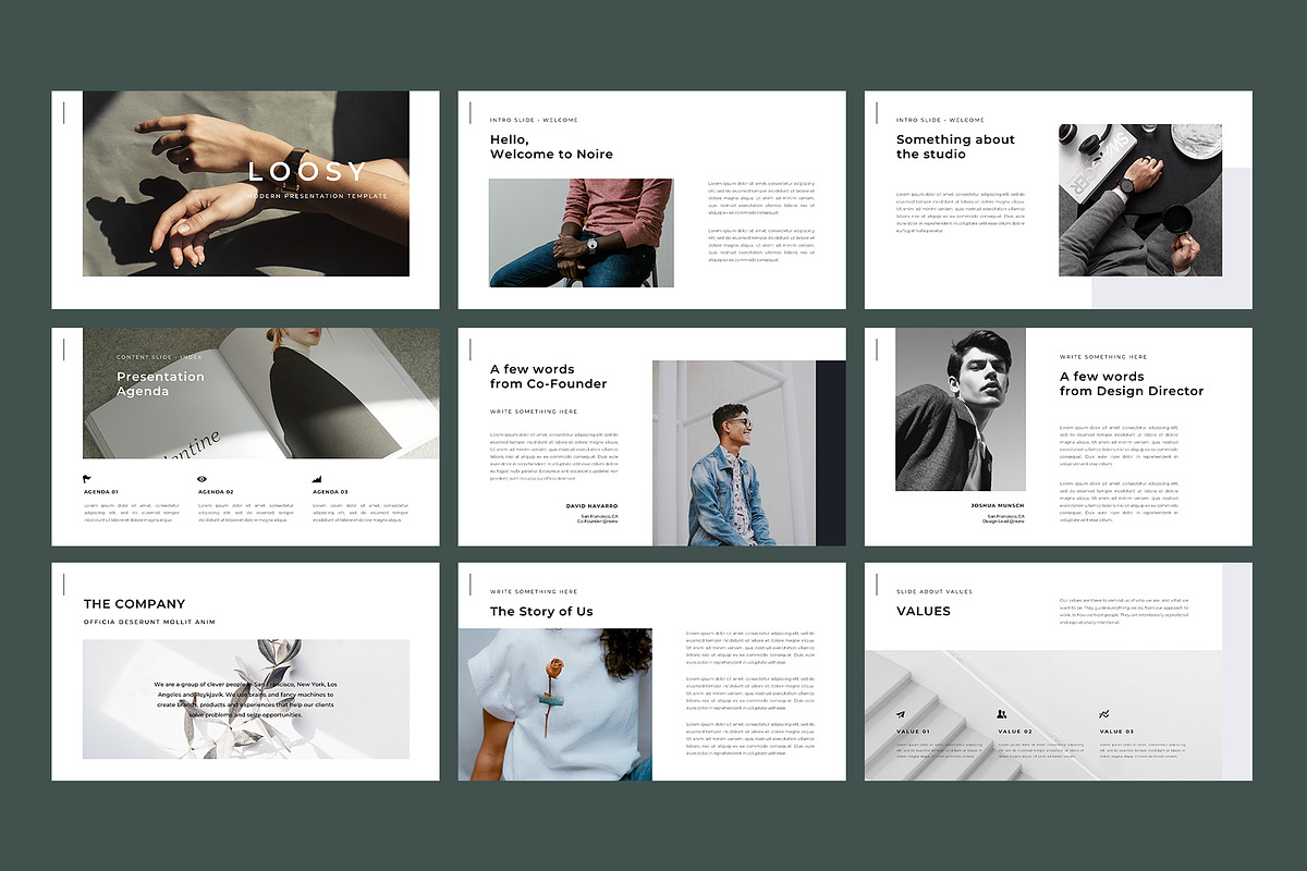 Loosy - PowerPoint Template, a Presentation Template by Bervisual (Photo 2 of 9)