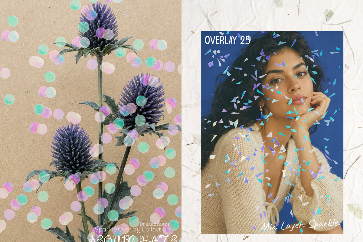 Sequin Haze: Sparkle PNG Overlays, a Texture Graphic by DreamoraArt (Photo 8 of 17)