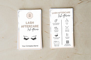 Lash Extensions Care Card Template, a Design Template by Snapybiz (Thumbnail 4 of 10)