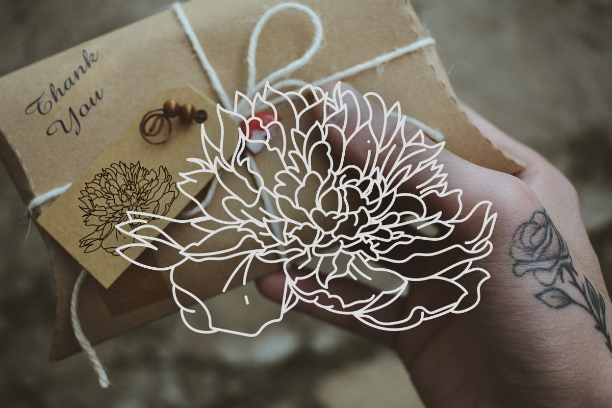 50 Peony Flower Vector Illustrations, an Illustration by Inkwell Supply Co (Photo 14 of 20)