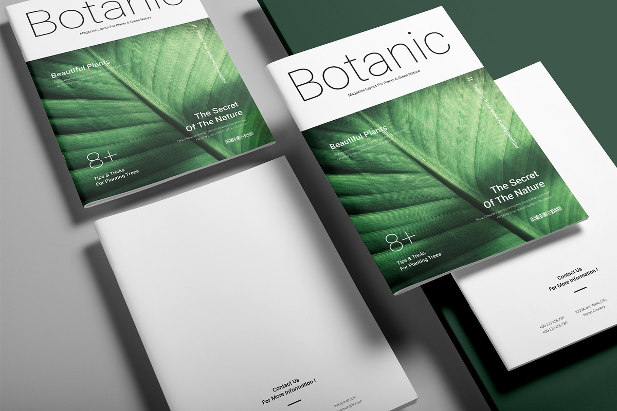 Botanic Green Nature Magazine, a Magazine Template by DesignCrest (Photo 12 of 14)