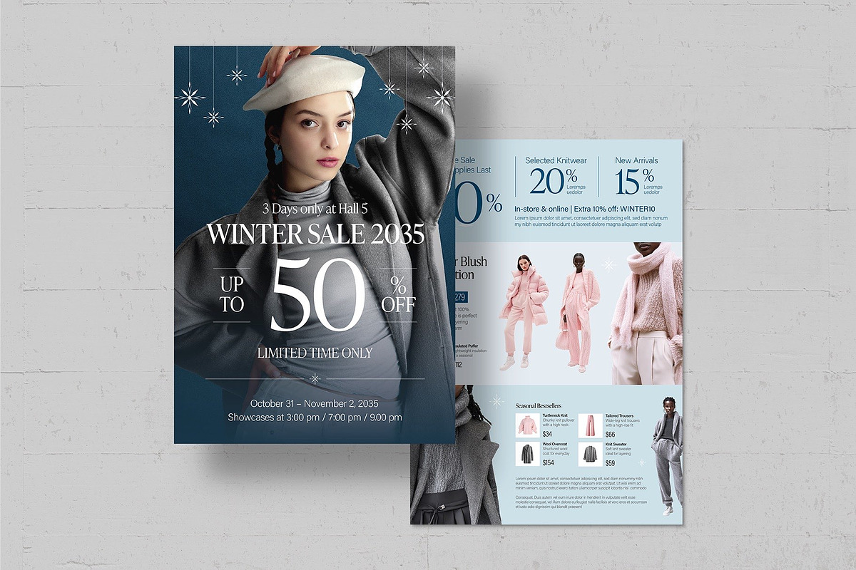 Winter Sale Poster Template, a Flyer Template by BrandPacks (Photo 3 of 5)