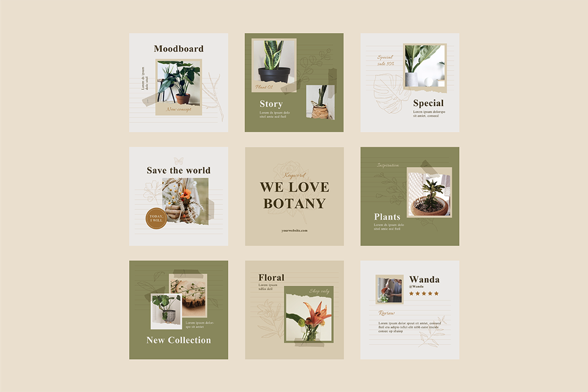 Natural Instagram Template, a Social Media Template by Jump Studio (Photo 3 of 7)