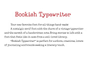 Bookish Typewriter Handwritten Font, a Font by Bloomline Studio (Thumbnail 3 of 6)