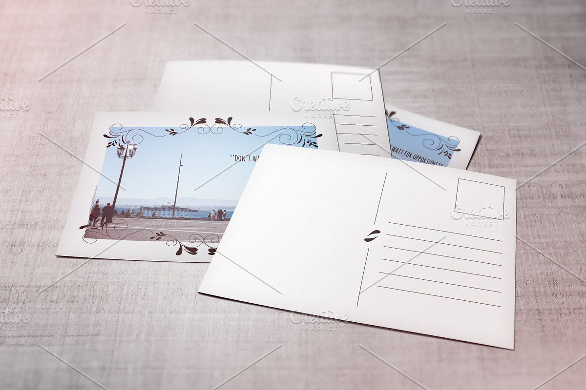 Postcard Template (w/ photo), a Card Template by Outline Design (Photo 2 of 2)