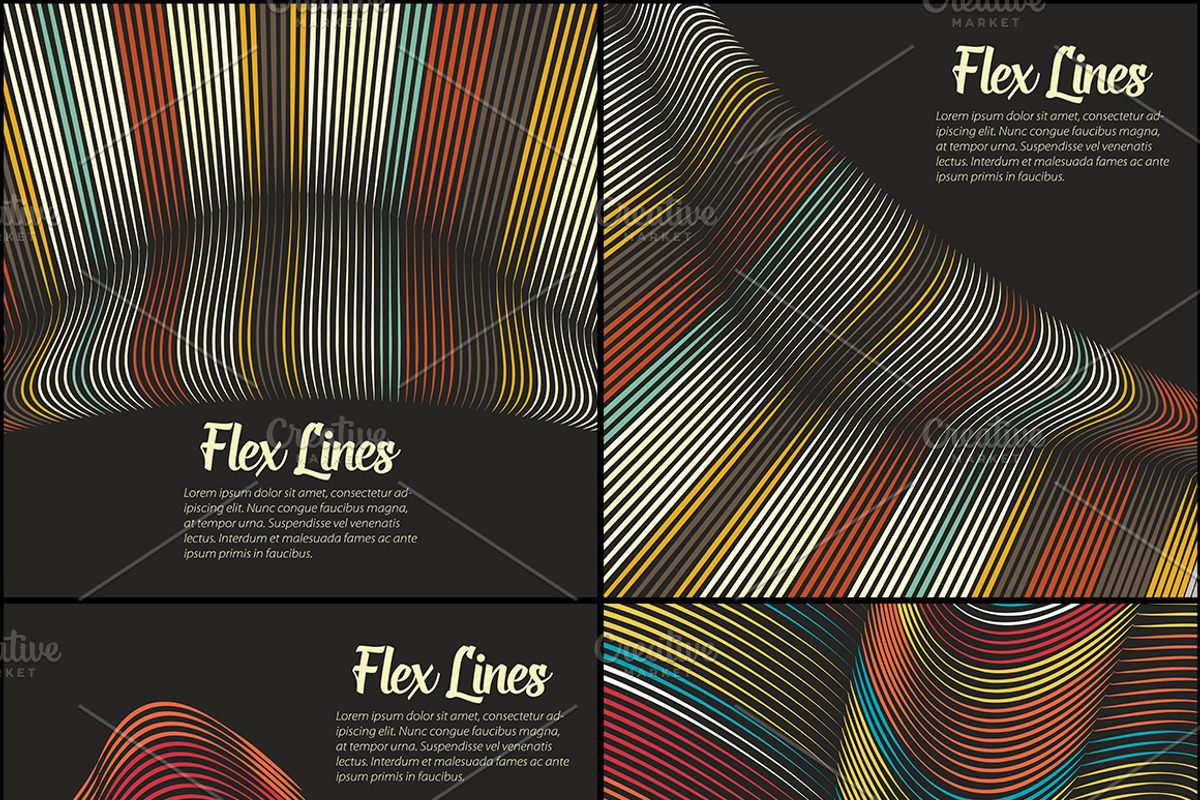 40 Flex Lines Backgrounds Part 2, a Texture Graphic by GarryKillian (Photo 4 of 5)